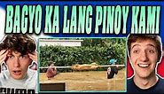 Americans React To BAGYO KA LANG!! PINOY KAMI! Filipino Funny Moments!