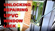 DIY method to open stuck UPVC window lock and how to replace broken mechanism with Nico parts.
