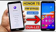 Honor 7S FRP Bypass (Without Pc) Honor 7S (DUA-L22) Google Lock Bypass | Honor DUA-L22 FRP Unlock |