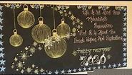 Beautiful blackboard decoration with chalk, blackboard decoration idea for New year, blackboard deco