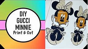 DIY Gucci Minnie Mouse cutouts STEP-BY-STEP