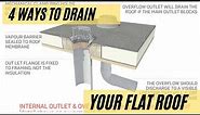 4 Ways To Drain Your Flat Or Low-Sloped Roof