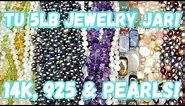 14K Gold, 925 Silver, Pearls & Gemstones! Thredup DIY 5lb Jewelry Jar Unboxing from PA