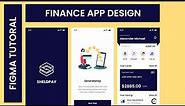 Finance App Design in Figma | Finance App | Figma Tutorial |