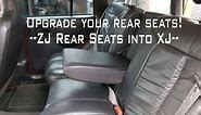 ZJ rear seat into an XJ: 60/40 Split and Headrests.