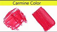 Carmine Color - How To Make Carmine Color - Color Mixing