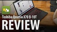 Review : Toshiba Qosmio X70-B-10T