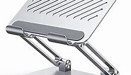 UGREEN Tablet Stand Holder for Desk Dual Rod Support Aluminum Tablet Holder Adjustable Dock Multi-Angle Riser Home Office Accessories Compatible with iPad Pro 12.9, iPad Air Mini 6 5 4 3 2 Silver