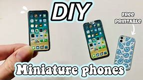 DIY miniature iPhone | free printable phones