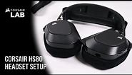CORSAIR HS80 RGB Wireless Gaming Headset - Headband Adjustment and Earpad Replacement Guide