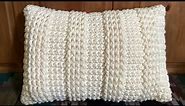 How to Crochet This Easy Chunky 12” x 20” Textured Pillow Cover: Free Written Pattern and Tutorial