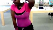 Dancing In the Apple Store.
