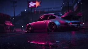 Porsche In the Rain Live Wallpaper - MoeWalls