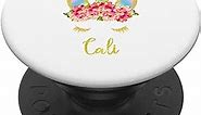 CALI Personalized Pop Socket Custom Gift for Girls White