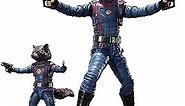 TAMASHII NATIONS - Guardians of The Galaxy: Vol. 3 - Star Lord & Rocket Raccoon (Guardians of The Galaxy: Vol. 3), Bandai Spirits S.H.Figuarts Action Figure