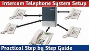 How to install an intercom telephone system - PABX, a Practical step by step guide.