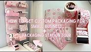How to Get Custom Packaging for Small Business | Packaging Station Tour, affordable custom packaging