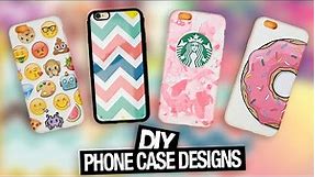 DIY Phone Case Designs | Tumblr, Starbucks, Emoji & more!