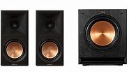Klipsch Reference Premiere RP-600M II 5.1 Premium Home Theater Speaker System with one SPL 10-inch subwoofer in Walnut with Pioneer VSX-534 5.2 Channel AV Receiver