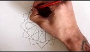 How to draw geometric design - full tutorial