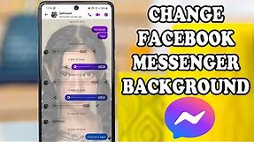 How To Change Background in Messenger | Set Any Photo On Messenger Background 2021