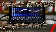 How to use EQ, Xover, and Time Correction on the Kenwood Excelon radios