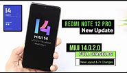 Redmi Note 12 Pro & Pro Plus MIUI 14.0.2.0 New Update Full Changelog | Redmi Note 12 Pro MIUI 14