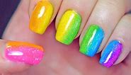 Rainbow Nails (Sponge Gradient)