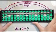 Introduction to Multiplication on Abacus - 2 x Examples