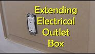 How to Extend an Electical Outlet Over Paneling