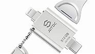Apple MFi Certified 512GB Photo-Stick-for-iPhone 15/14/13/12 Flash Drives External Storage Stick for USB C iPhone-Thumb-Drive Memory-Mobile-for-Android iPad-Flash-Drive iPhone-Photo-Transfer-Stick