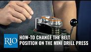 How To Change the Belt Position On the Variable-Speed Mini-Drill Press
