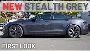 Stealth Grey New Tesla Color - First Look - Model S