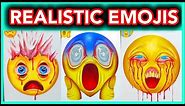 Drawing Realistic Emojis Compilation 3