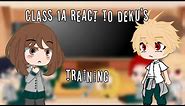 Some of class 1a react to deku/izuku midoriya's training before UA//mha/bnha // first reaction video
