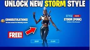How to get Storm Outfit New Punk Style - Unlock Punk style for Storm Skin in Fortnite