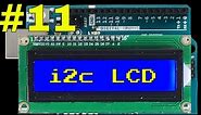 How to use an i2c LCD display with arduino - including library install
