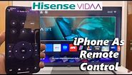 Hisense VIDAA Smart TV: How To Use iPhone As Remote Control