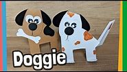 Paper Dog Craft step by step tutorial