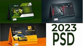 10+ Modern Desk Calendar Design in PSD Photoshop Tutorial