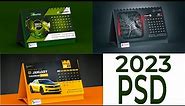 10+ Modern Desk Calendar Design in PSD Photoshop Tutorial