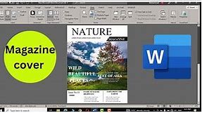 How to create Cover Page of Magazine in Microsoft Word| #coverpage|#wordtutorials