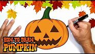 How to Draw Halloween Pumpkin | Drawing Lesson