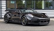 2023 Porsche 911 (992) Turbo S Cabriolet - Jet Black Metallic - Walkaround (4K)