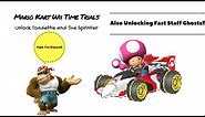 Mario Kart Wii|Time trials, unlocking Toadette and the Sprinter
