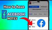 How to have FACEBOOK NOTES? (Full Guide 2023) - LEGIT 💯