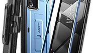SUPCASE Unicorn Beetle Pro Series Case for Samsung Galaxy Note 20 Ultra (2020 Release), Full-Body Rugged Holster & Kickstand Without Built-in Screen Protector (Slate Blue)