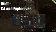 Rust : How To Make C4 And Explosives