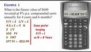 BA II Plus Calculator - Compound Interest (Present & Future Values)