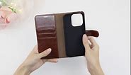 MONASAY Wallet Case Compatible for iPhone 8 Plus, iPhone 7 Plus, [Glass Screen Protector][RFID Blocking] Flip Folio Leather Cell Phone Cover with Credit Card Holder,5.5 inch, Brown